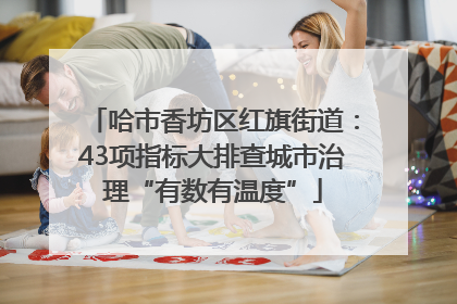 哈市香坊区红旗街道：43项指标大排查城市治理“有数有温度”